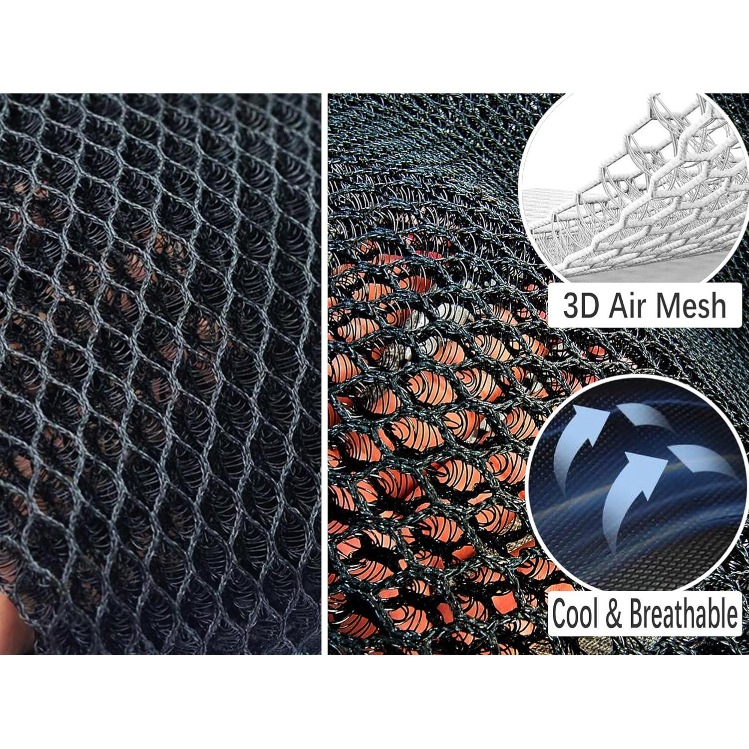 Cojín de Asiento de Coche ACDIAC Ventilado 3D Negro