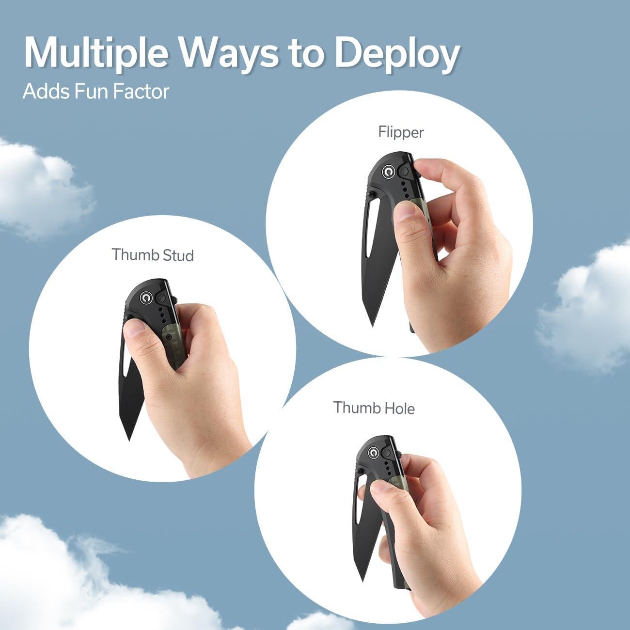 Cuchillo de Bolsillo CIVIVI Sentinel Strike 9.4 cm Aluminio Negro