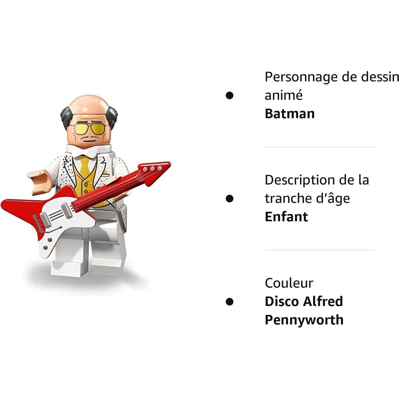 Minifigura LEGO La Película de Batman 2 Disco Alfred 71020