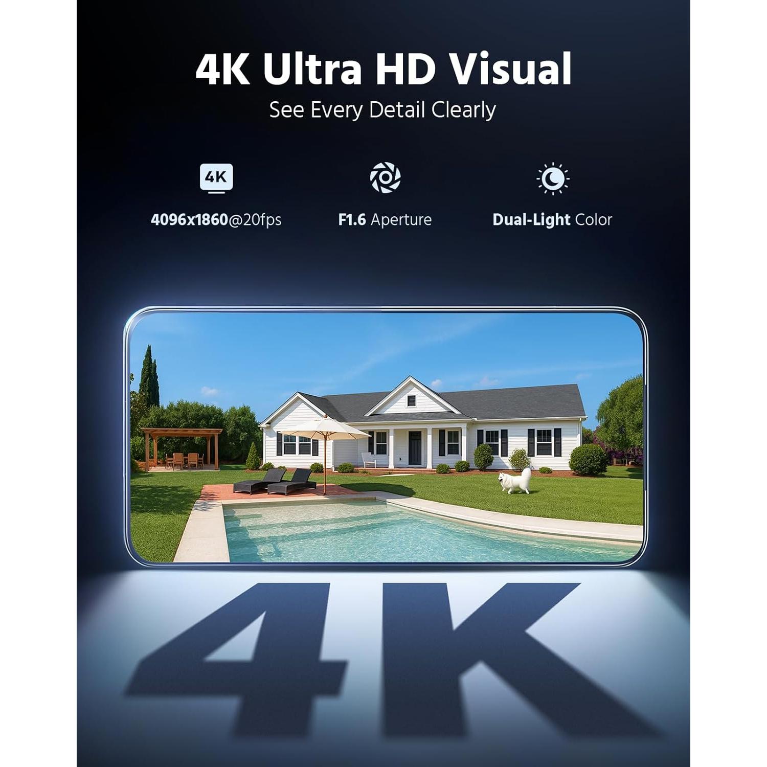 Cámara de Seguridad PoE ANNKE FCD800 4K 8MP Doble Lente 180°