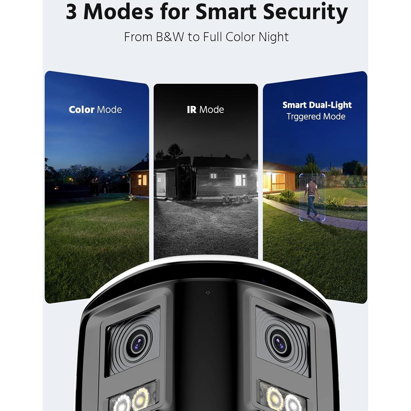 Cámara de Seguridad PoE ANNKE FCD800 4K 8MP Doble Lente 180°