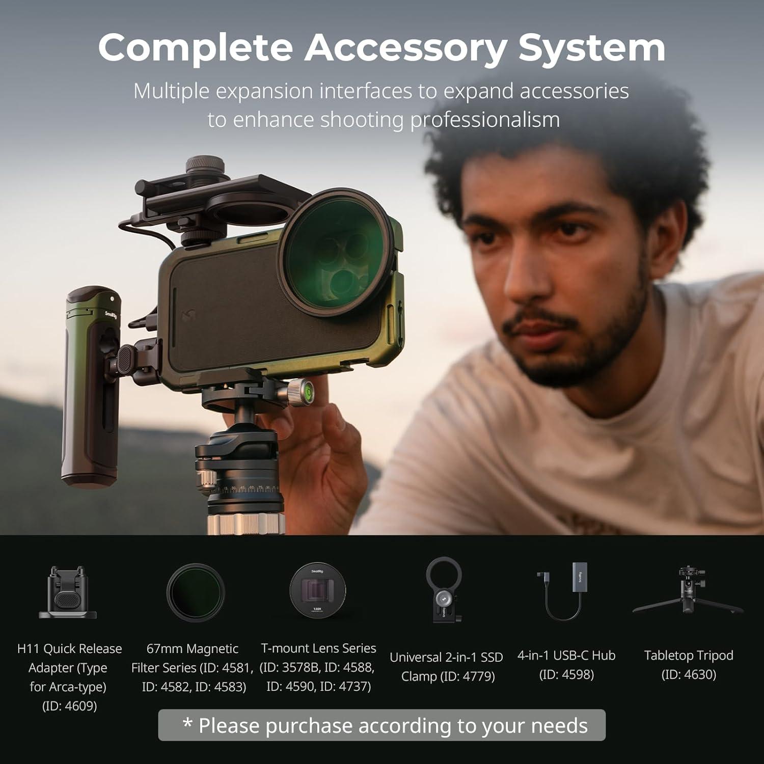 Kit de Video Móvil SmallRig 5002 para iPhone 16 Pro