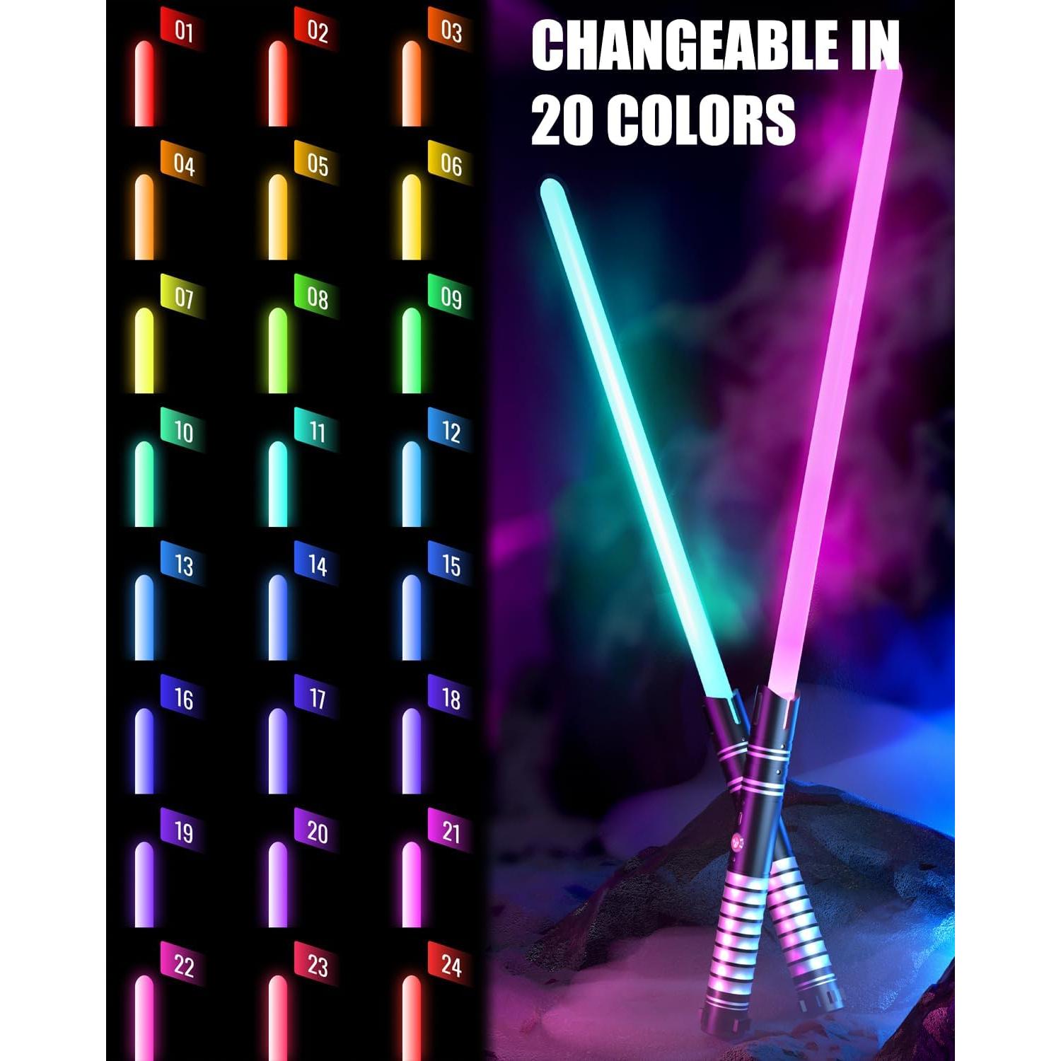 Sable de Luz 2-en-1 Viglaschill 24 Colores Recargable