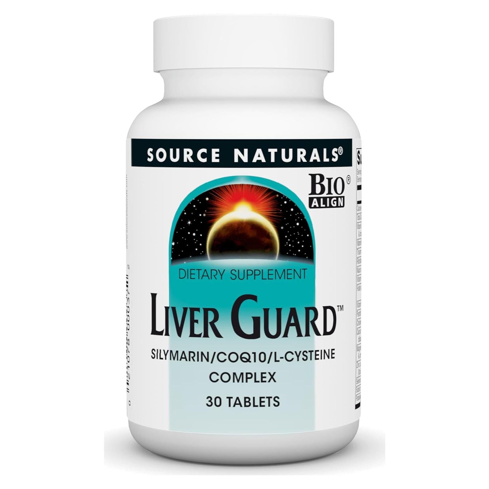 Source Naturals Liver Guard 30 Tabletas - Silymarina y CoQ10