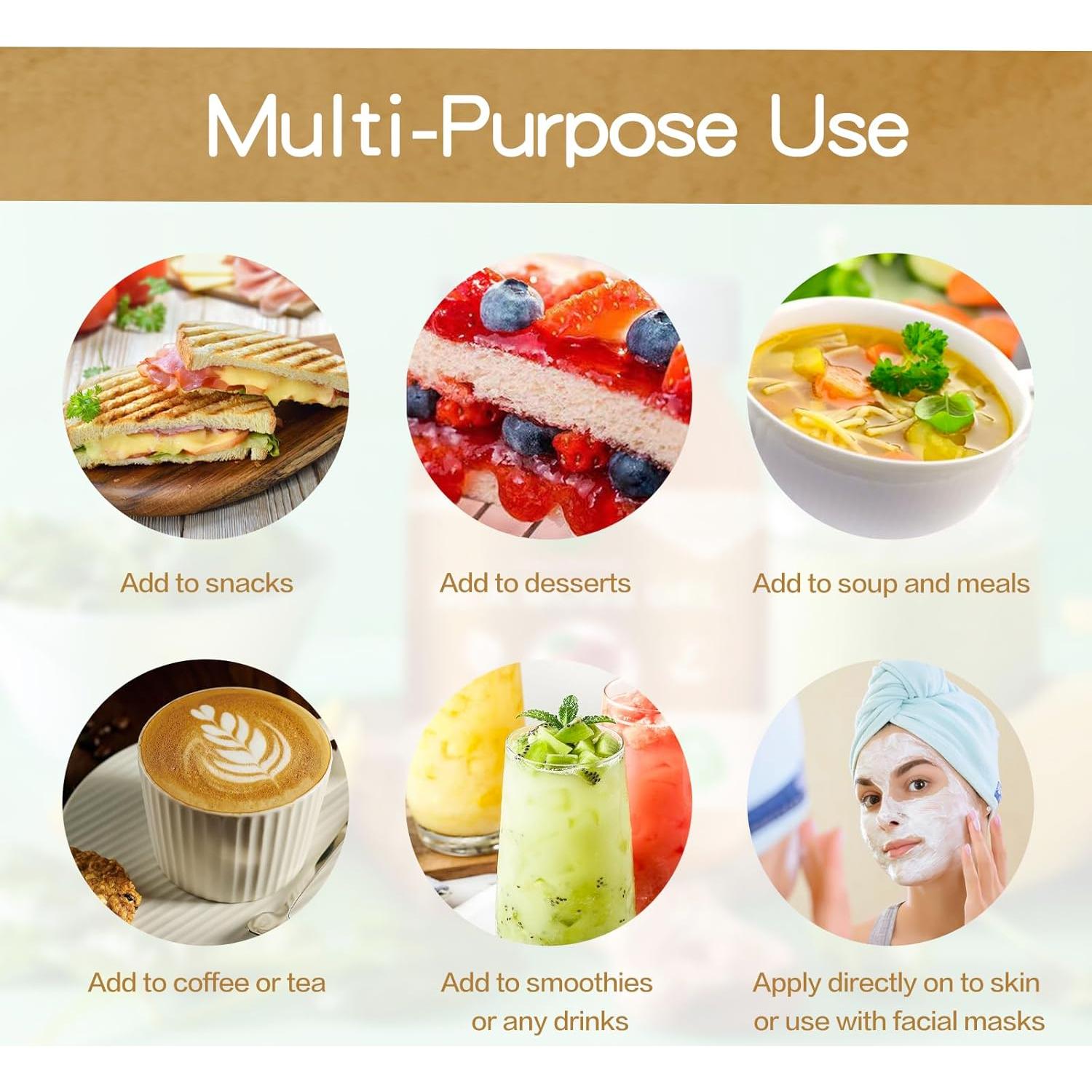 Gel Crudo de Musgo Marino Irlandés QANLOI 525g Sabor Manzana Canela