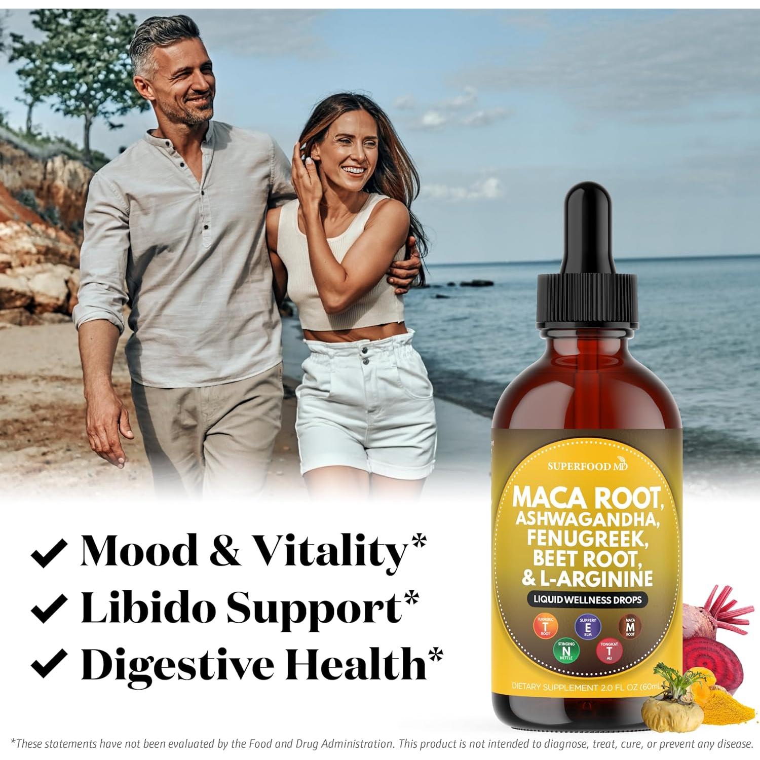 Gotas Líquidas de Raíz de Maca Superfood MD 59.15ml