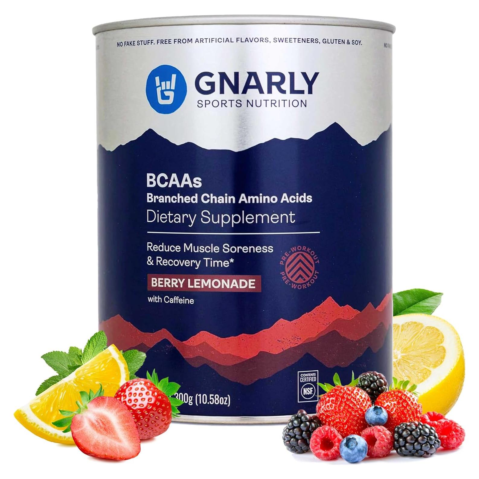 Polvo BCAA Gnarly Nutrition Limonada de Baya 300 g