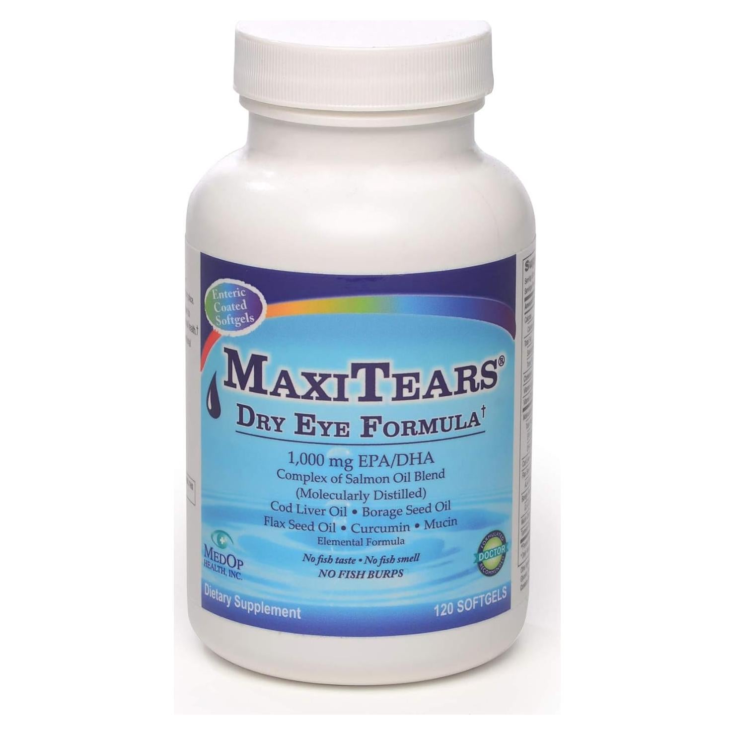 Suplemento Ojos Secos MedOp MaxiTears 120 gelatinas blandas