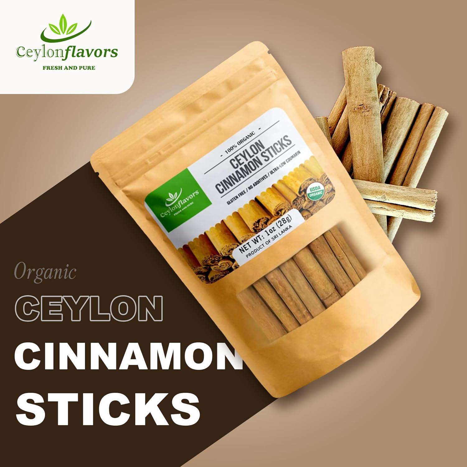 Palitos de Canela de Ceylán Orgánica 28 g - Ceylonflavors