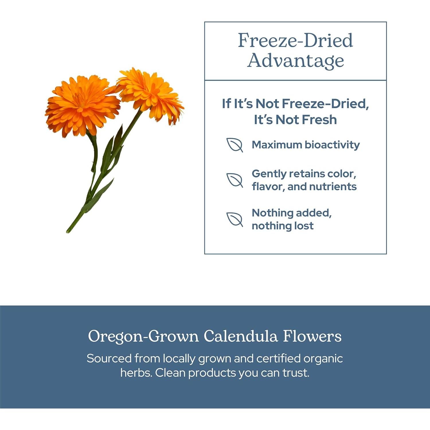 Cápsulas de Caléndula Ecléctica 90 CT - Suplemento Vegano