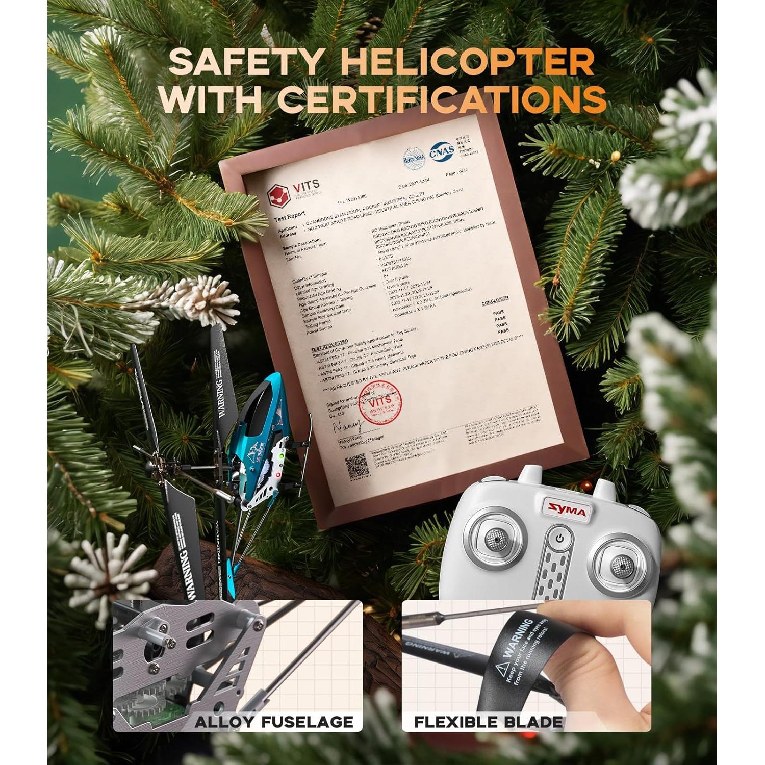 Helicóptero RC SYMA S107H-E con Mantenimiento de Altitud