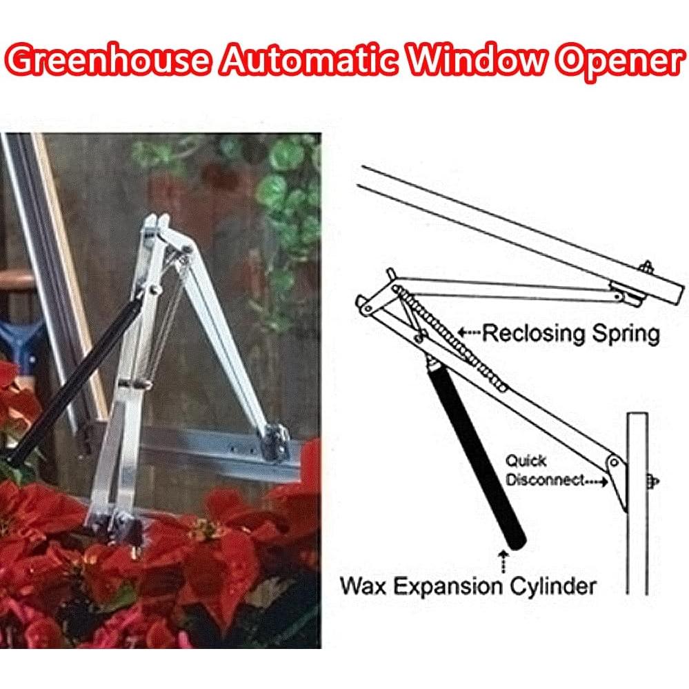Abridor Automático de Ventanas de Invernadero Stedan Doble Resorte