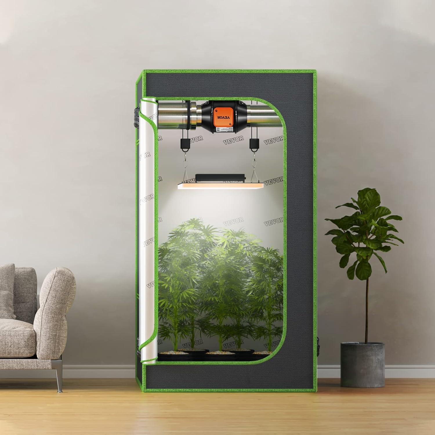 Ventilador de Conducto VEVOR 4" 205 CFM Silencioso con Controlador