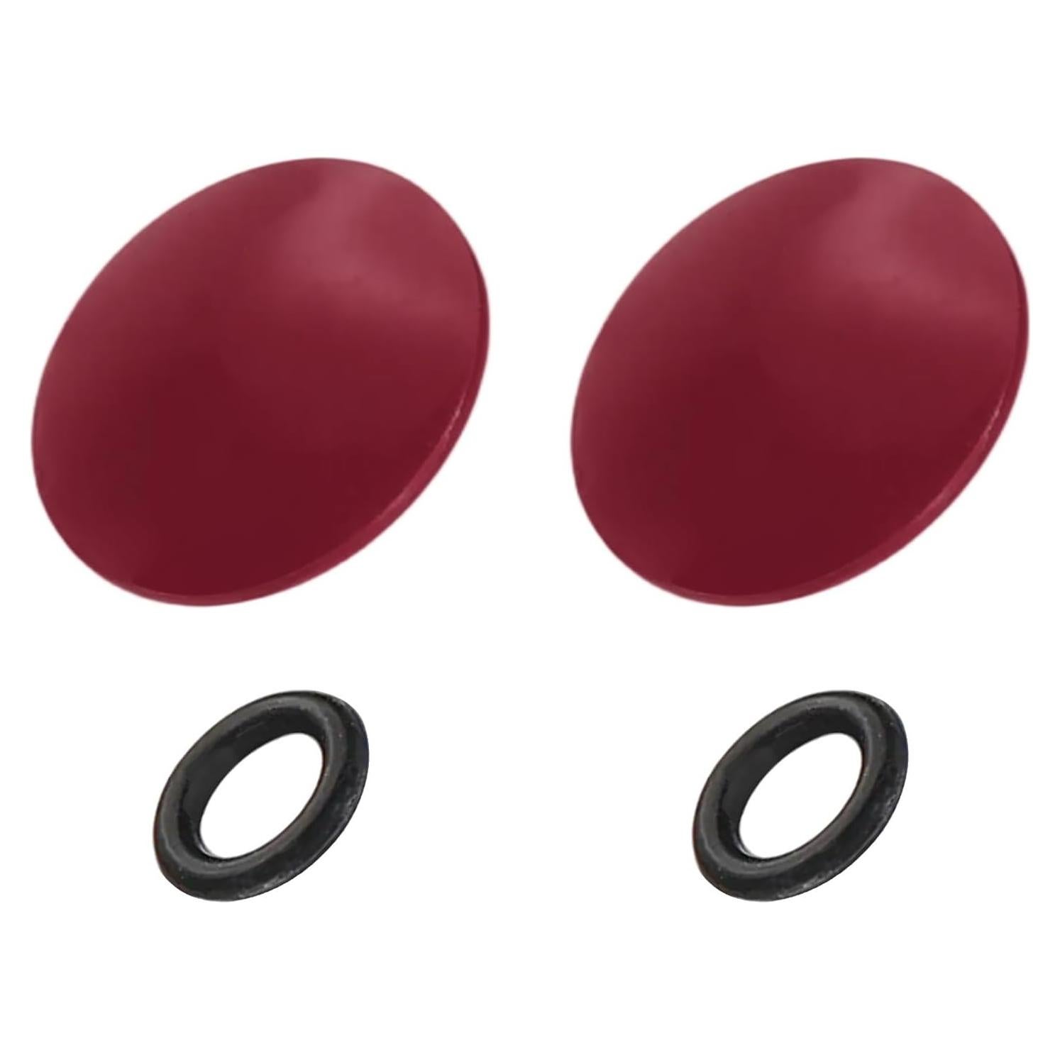 Botón de Disparo Patikil 2 Pack Cobre Puro 10mm Rojo Oscuro