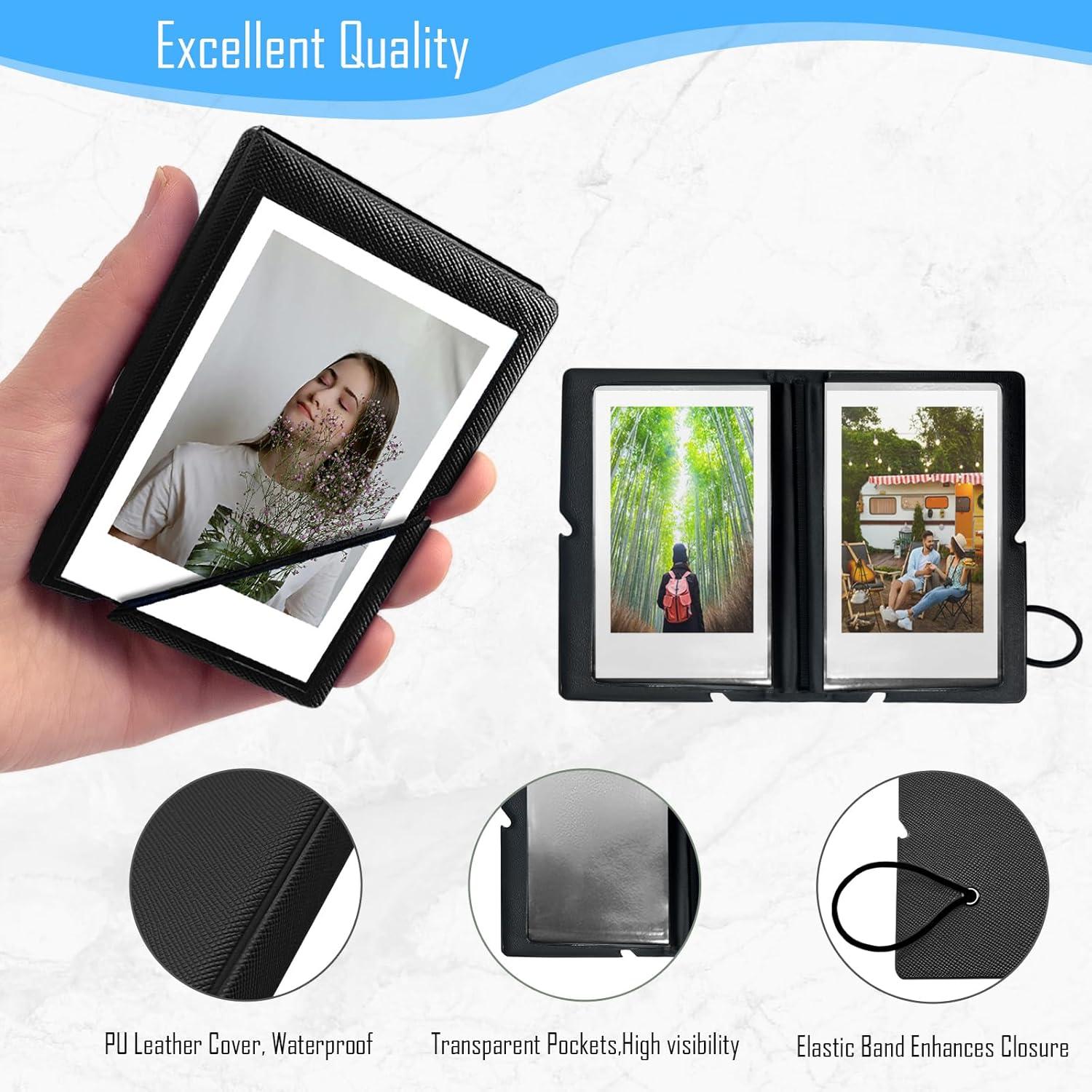 Álbum de Fotos Instax Mini 32 Bolsillos Negro Tinta