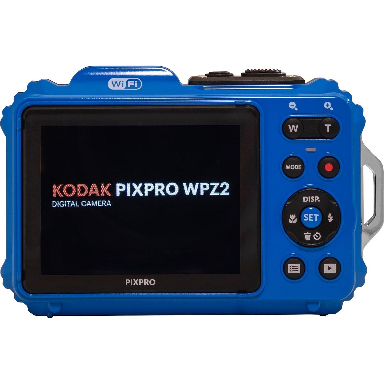Cámara Digital Kodak PIXPRO WPZ2 Azul + Funda + microSD 32GB