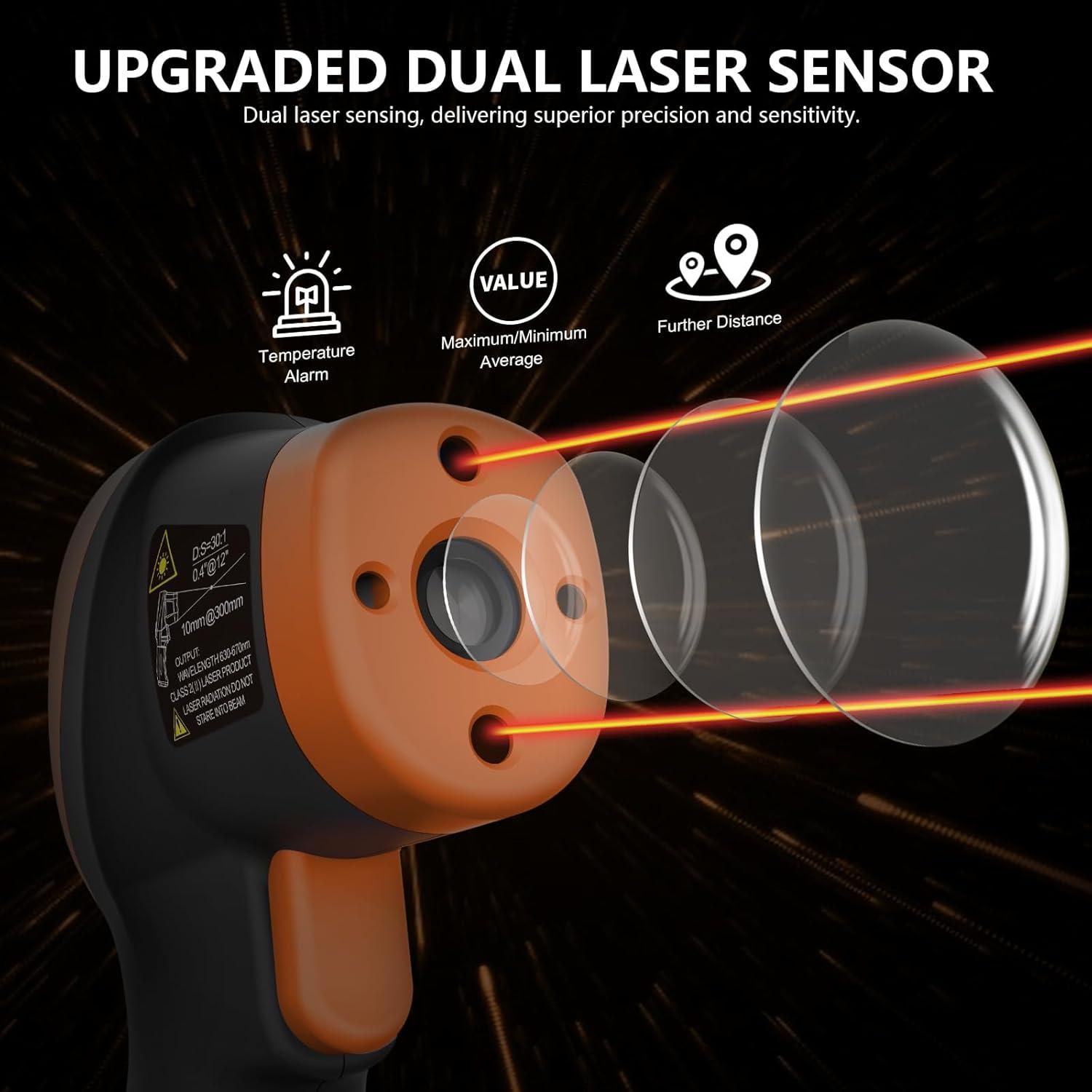 Pirómetro Infrarrojo GOYERRNES GR-150 -58 a 1500 °C Industrial