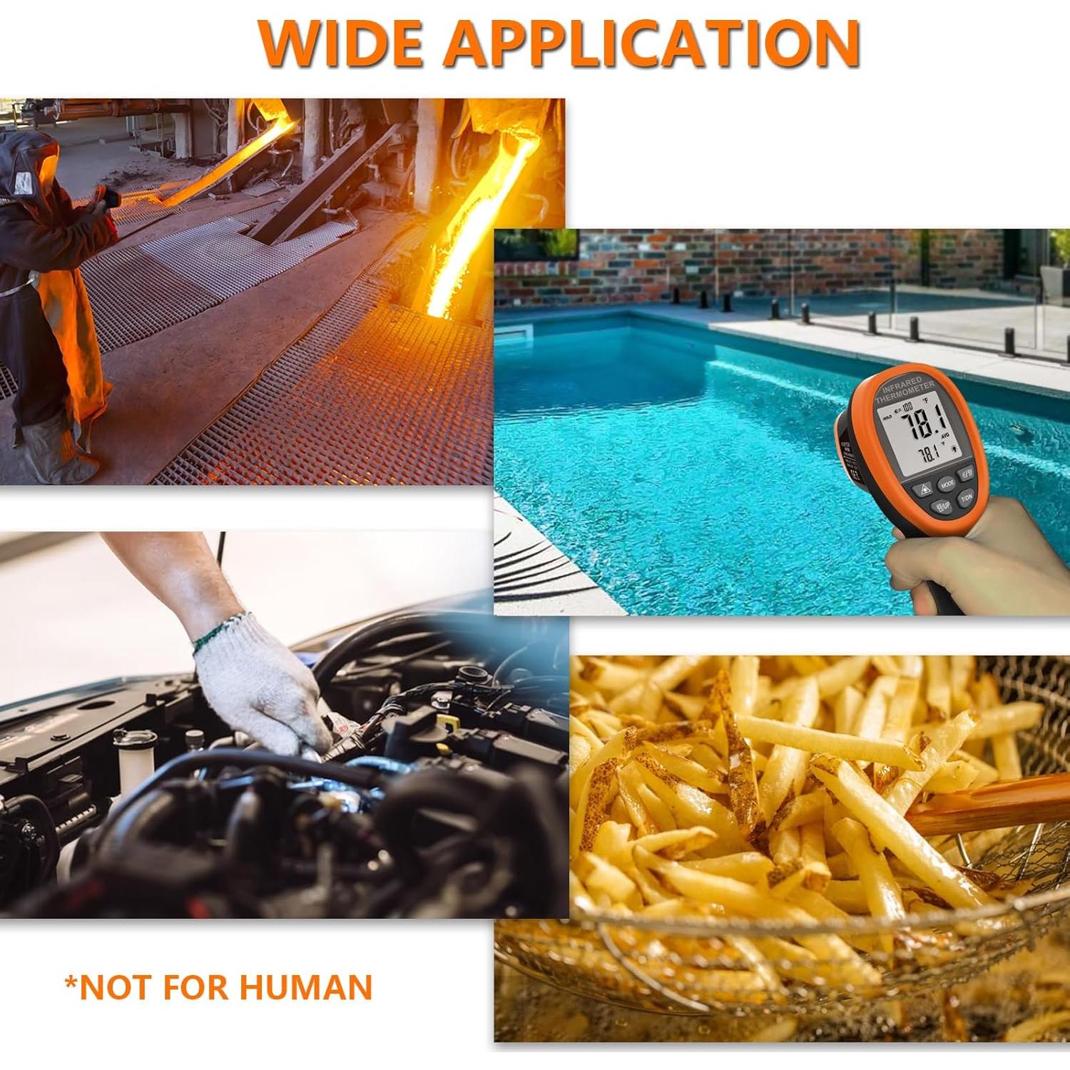 Pirómetro Infrarrojo GOYERRNES GR-150 -58 a 1500 °C Industrial