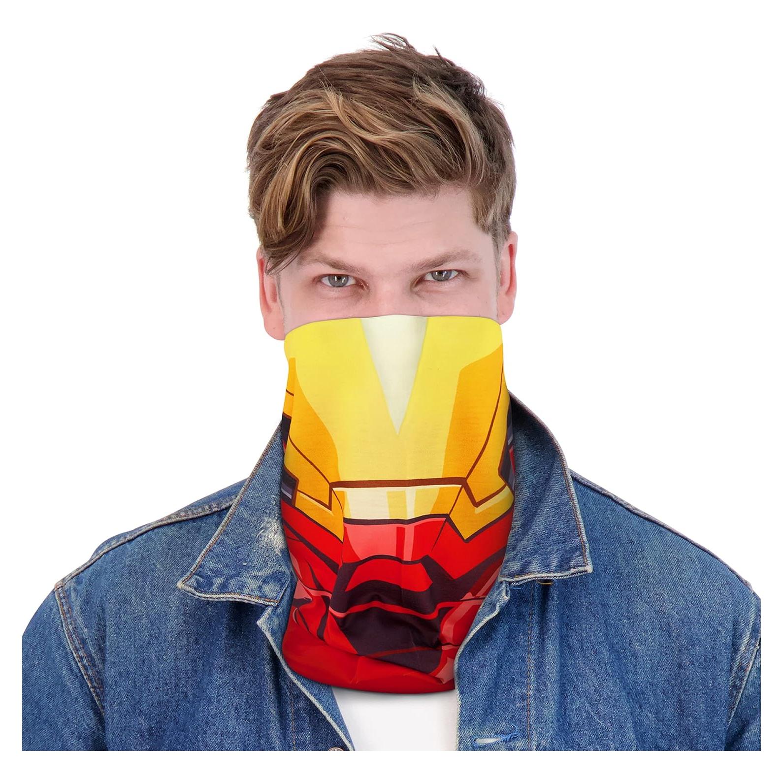 Bufanda Gaiter Cuello Marvel Iron Man Unisex Rojo