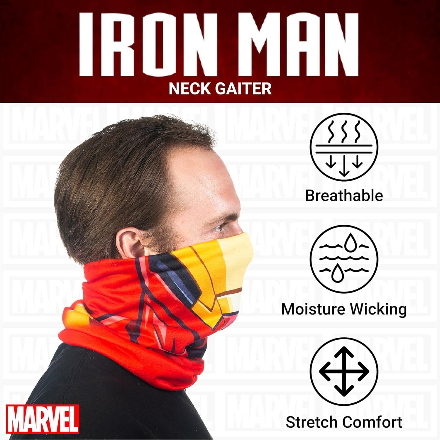 Bufanda Gaiter Cuello Marvel Iron Man Unisex Rojo