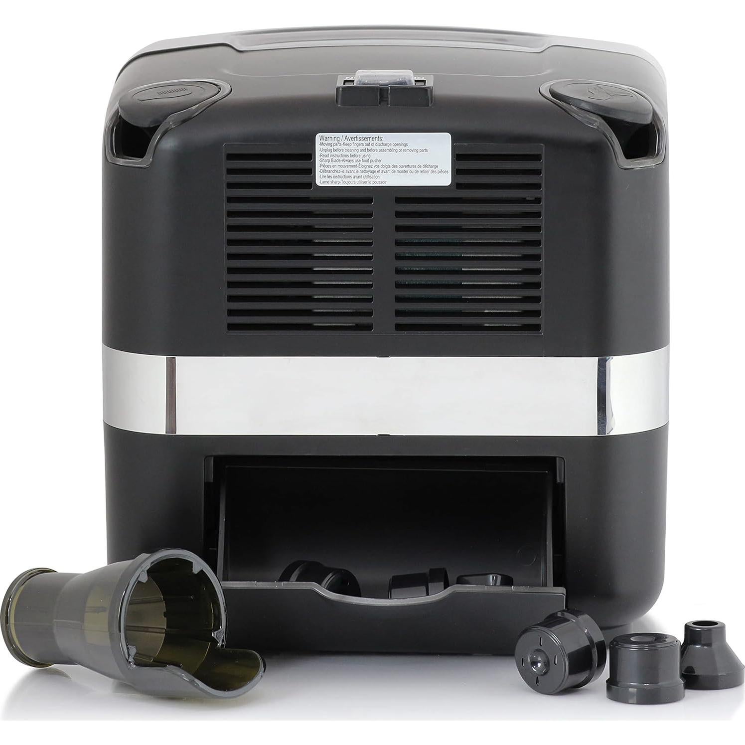 Extractor de Jugo Omega Cold Press 200W Negro 80 RPM Multifuncional