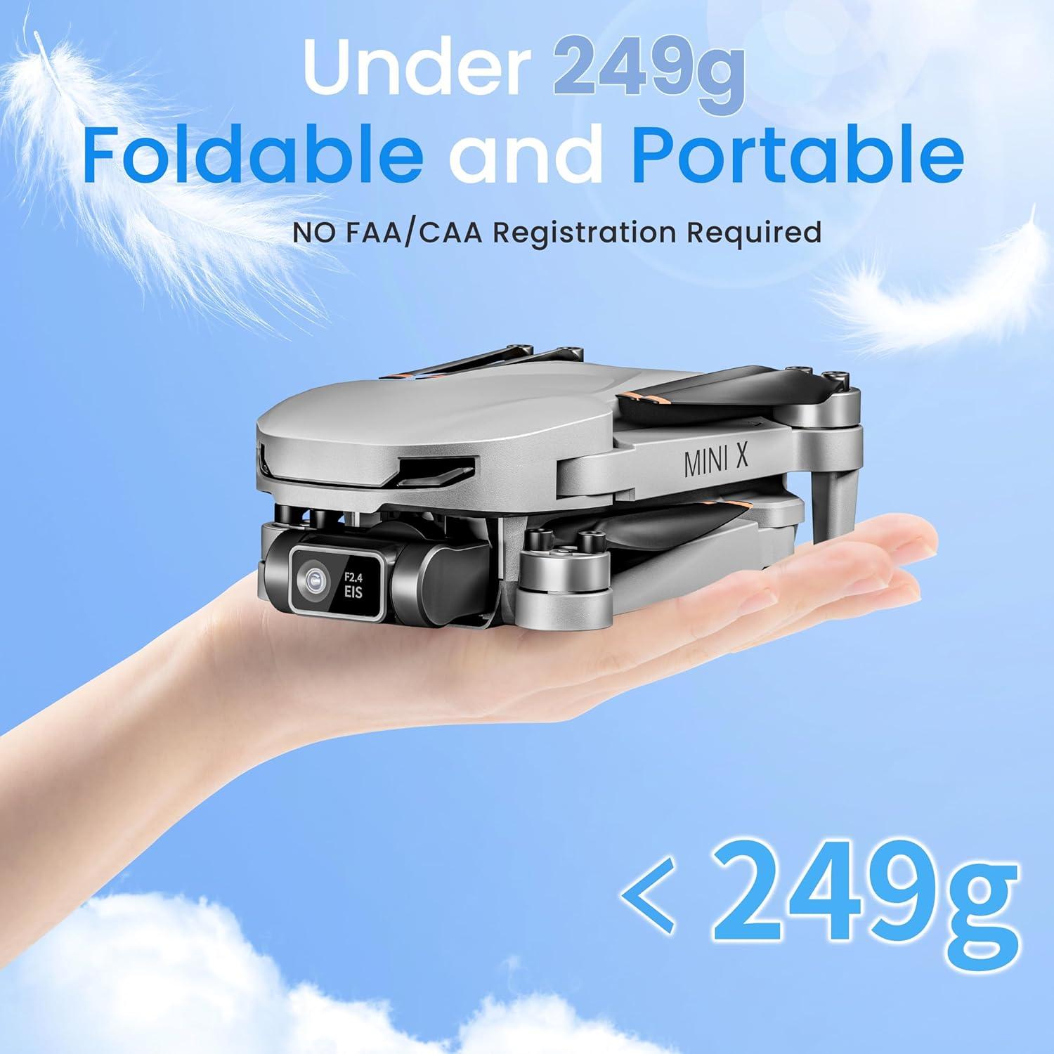 Dron FLYDrone MINI X 4K EIS 2 ejes 0.11 kg GPS