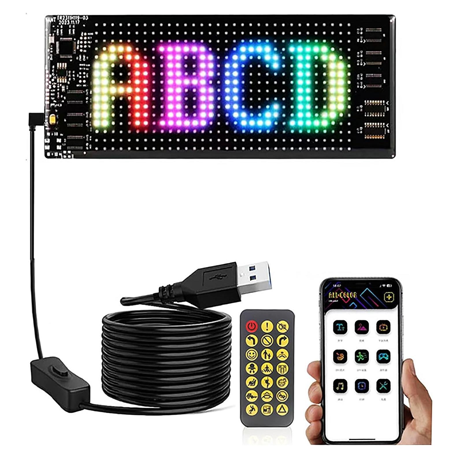 Pantalla LED Ojos del Diablo RIWALIEX DP01 17.27x7.01 cm