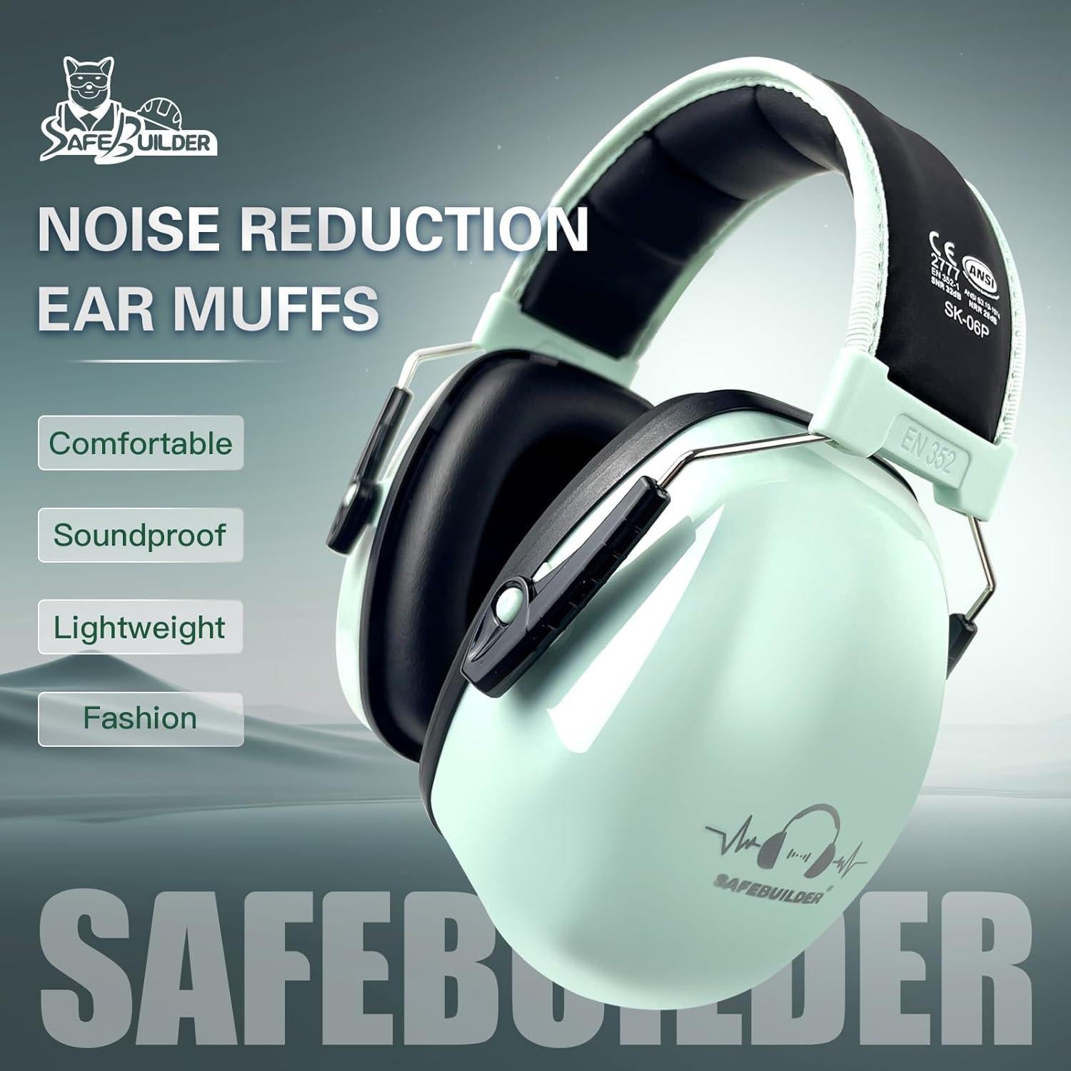 Orejeras de Protección Auditiva SAFEBUILDER SK-06P NRR 28dB