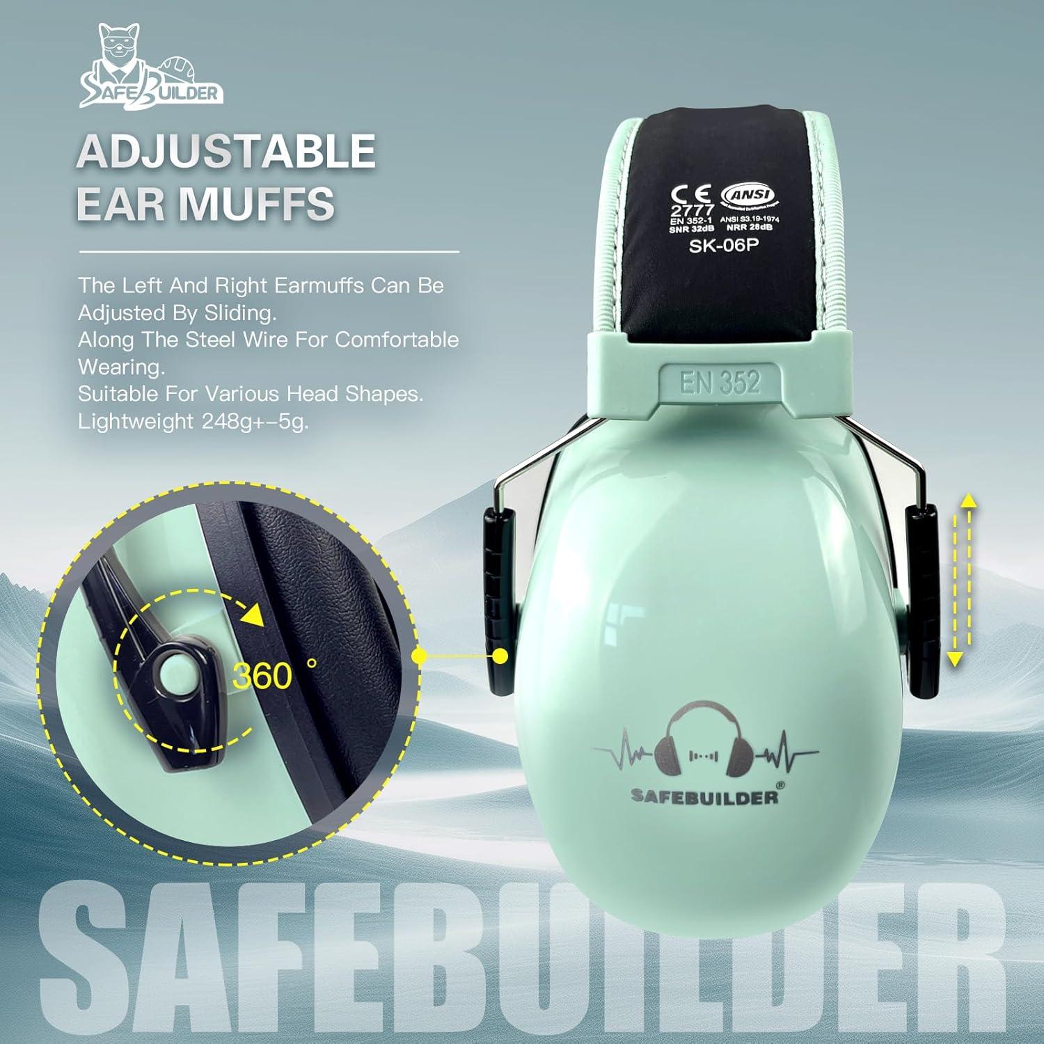 Orejeras de Protección Auditiva SAFEBUILDER SK-06P NRR 28dB