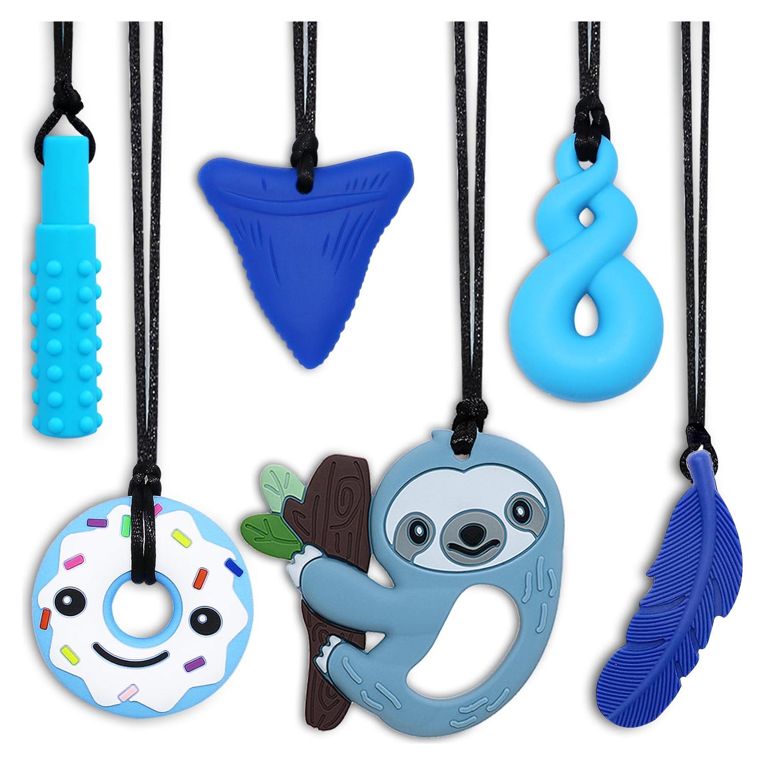 Collares Masticables Sensitivos Maberry 6 Pack Silicona