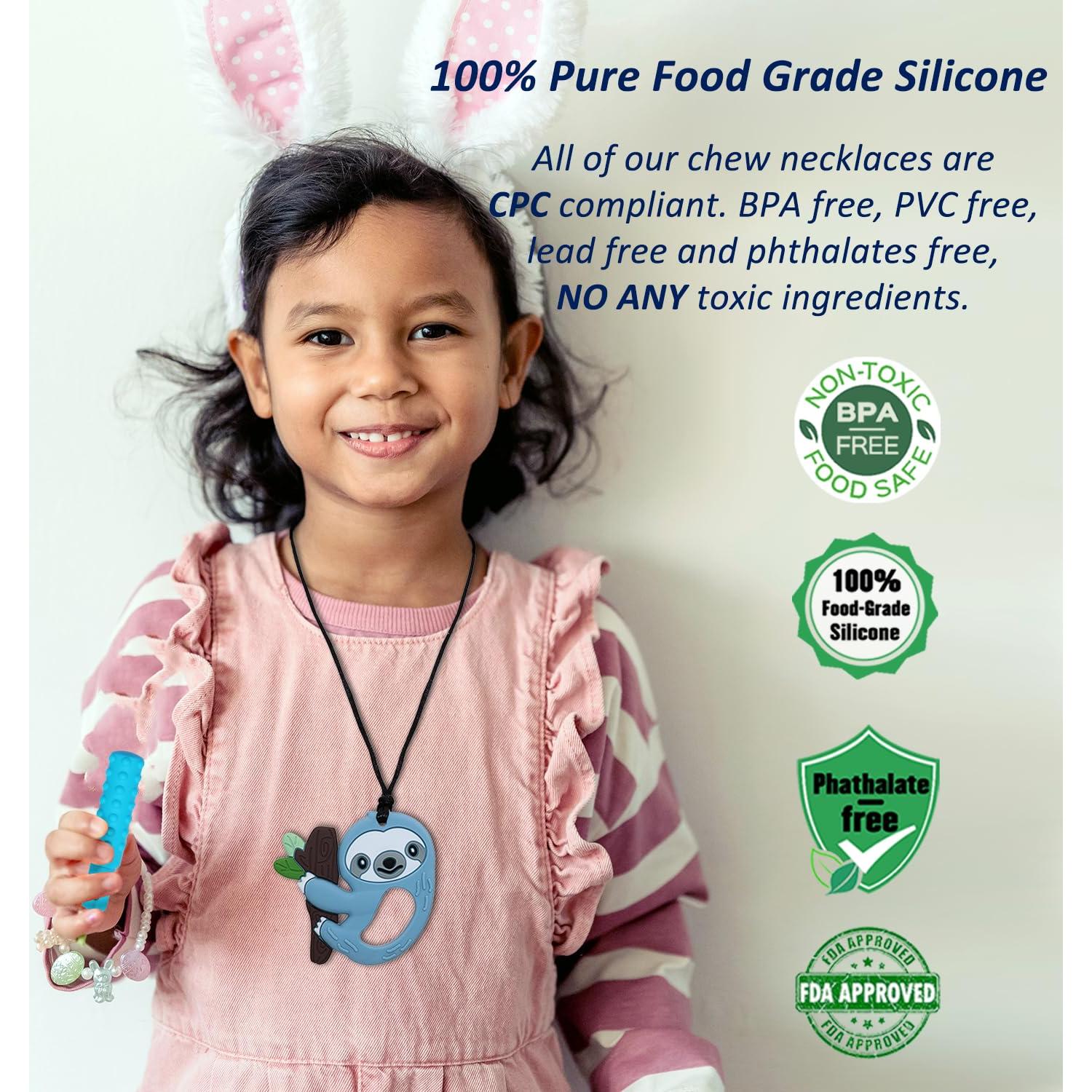 Collares Masticables Sensitivos Maberry 6 Pack Silicona