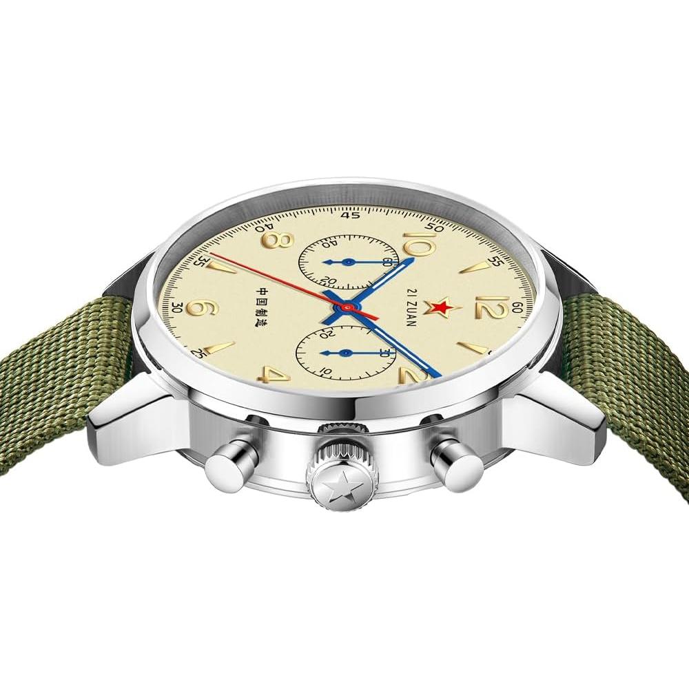 Reloj mecánico cronógrafo TOPHILL 1963 40mm piloto hombre