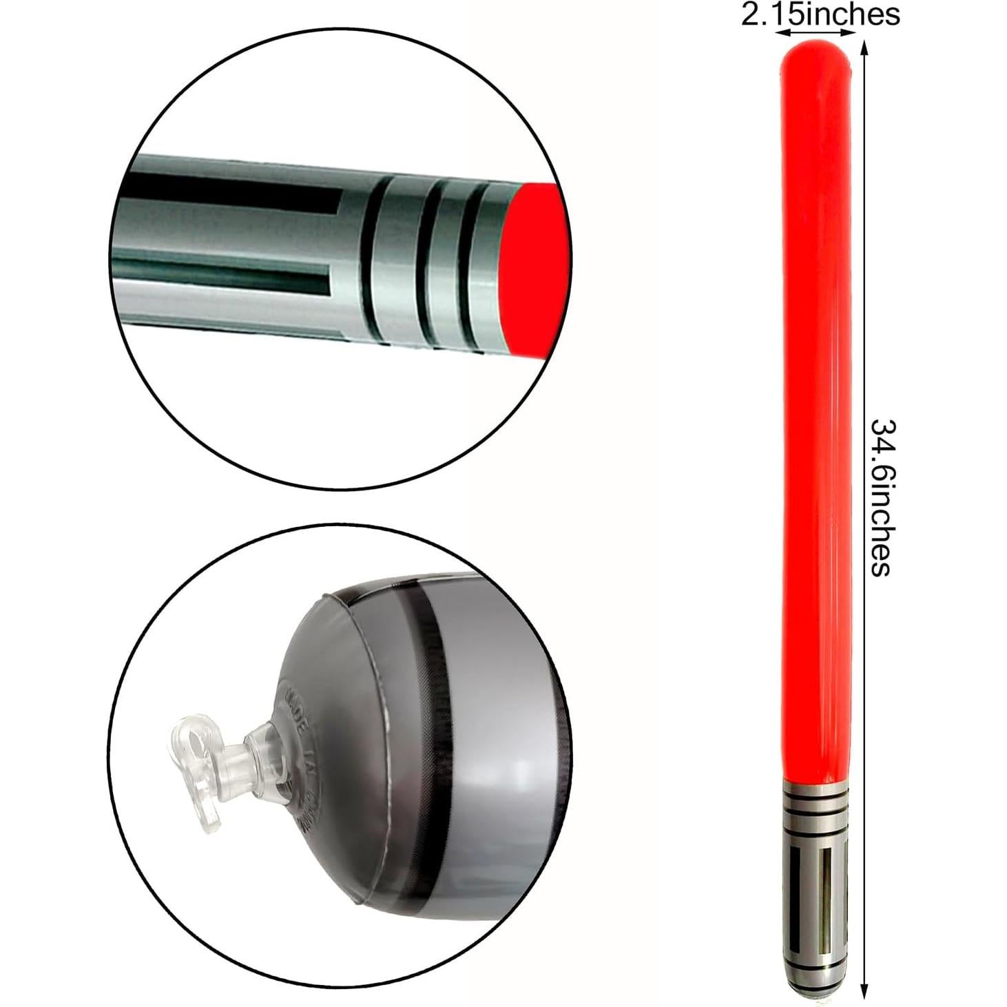 4 Espadas de Luz Inflables LUANDME para Fiestas y Cosplay