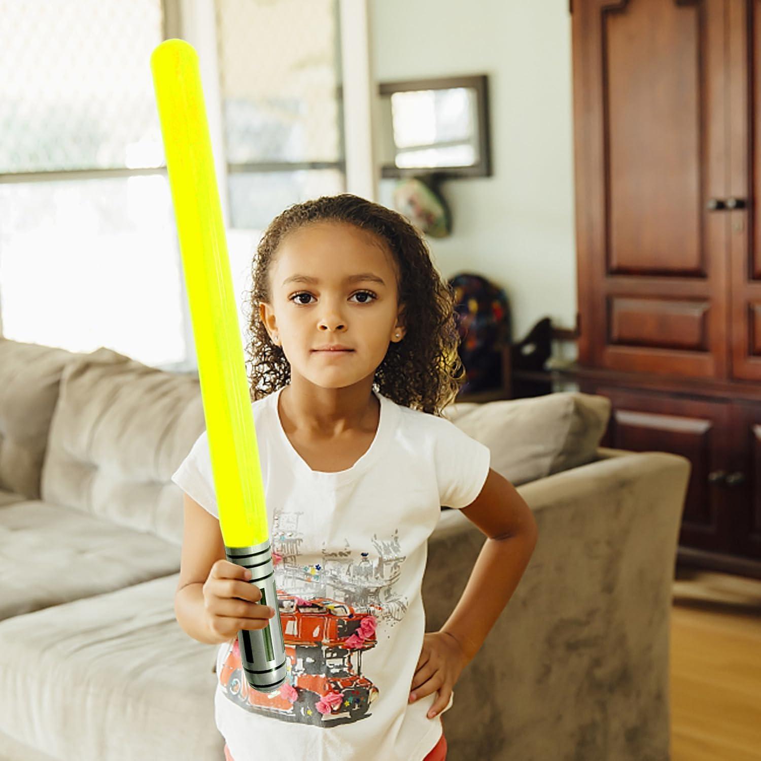 4 Espadas de Luz Inflables LUANDME para Fiestas y Cosplay