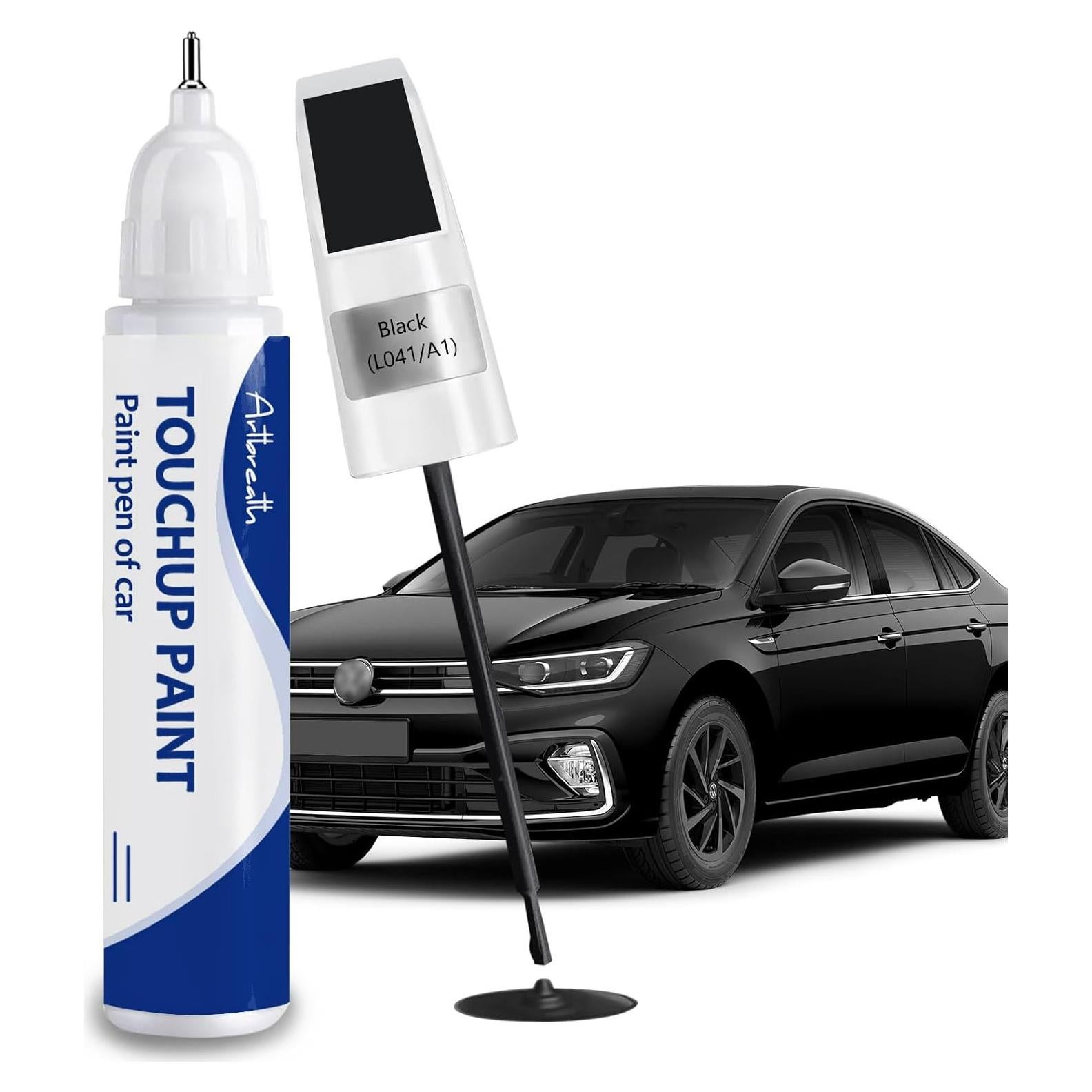 Black(L041/A1) Touch Up Paint for Volkswagen-Exact Match–Chips and Nicks Car Paint Scratch Repair Kit Automotive Paint Pen for Atlas/Beetle/CC/EOS/Golf/GTI/Jetta/Passat/Tiguan