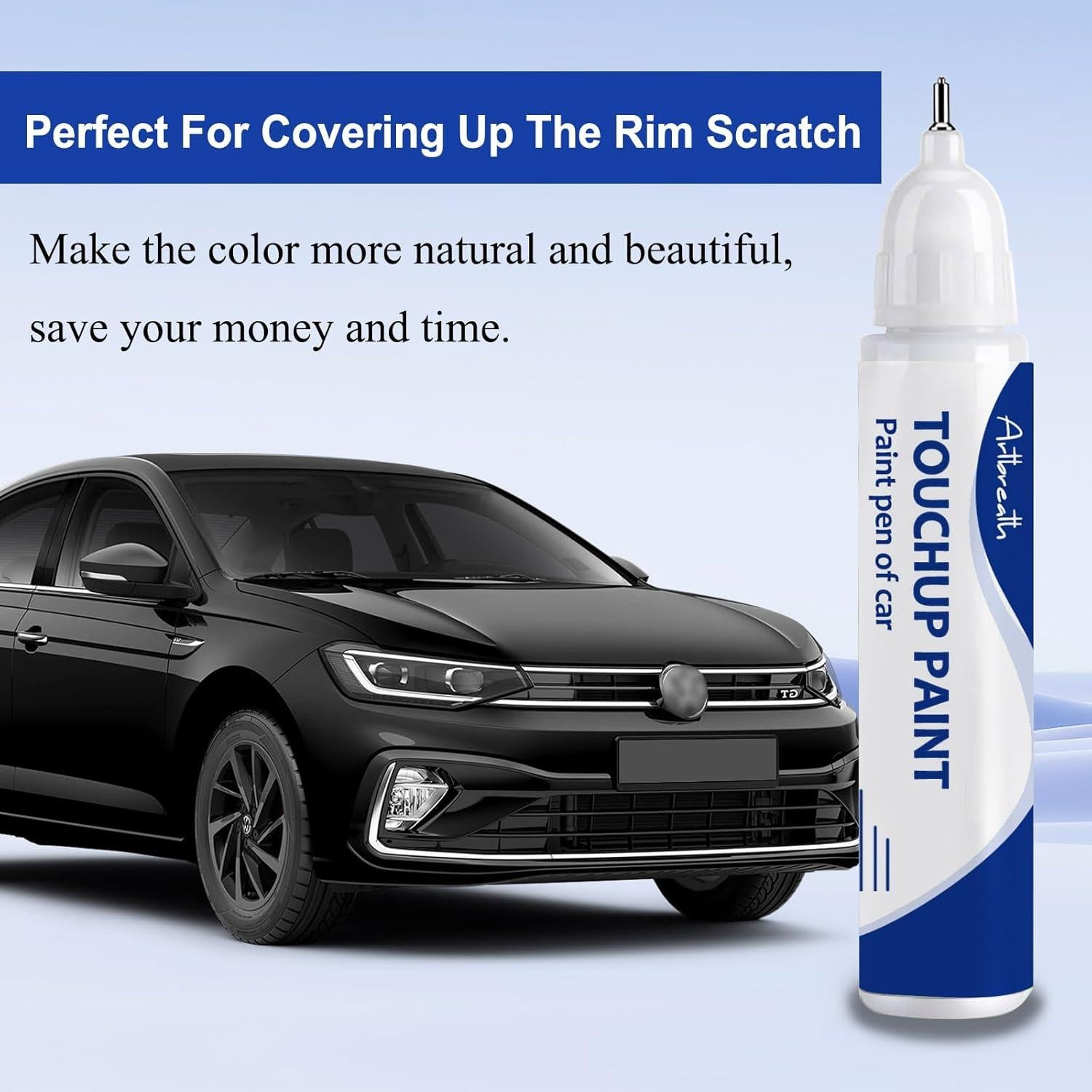 Black(L041/A1) Touch Up Paint for Volkswagen-Exact Match–Chips and Nicks Car Paint Scratch Repair Kit Automotive Paint Pen for Atlas/Beetle/CC/EOS/Golf/GTI/Jetta/Passat/Tiguan