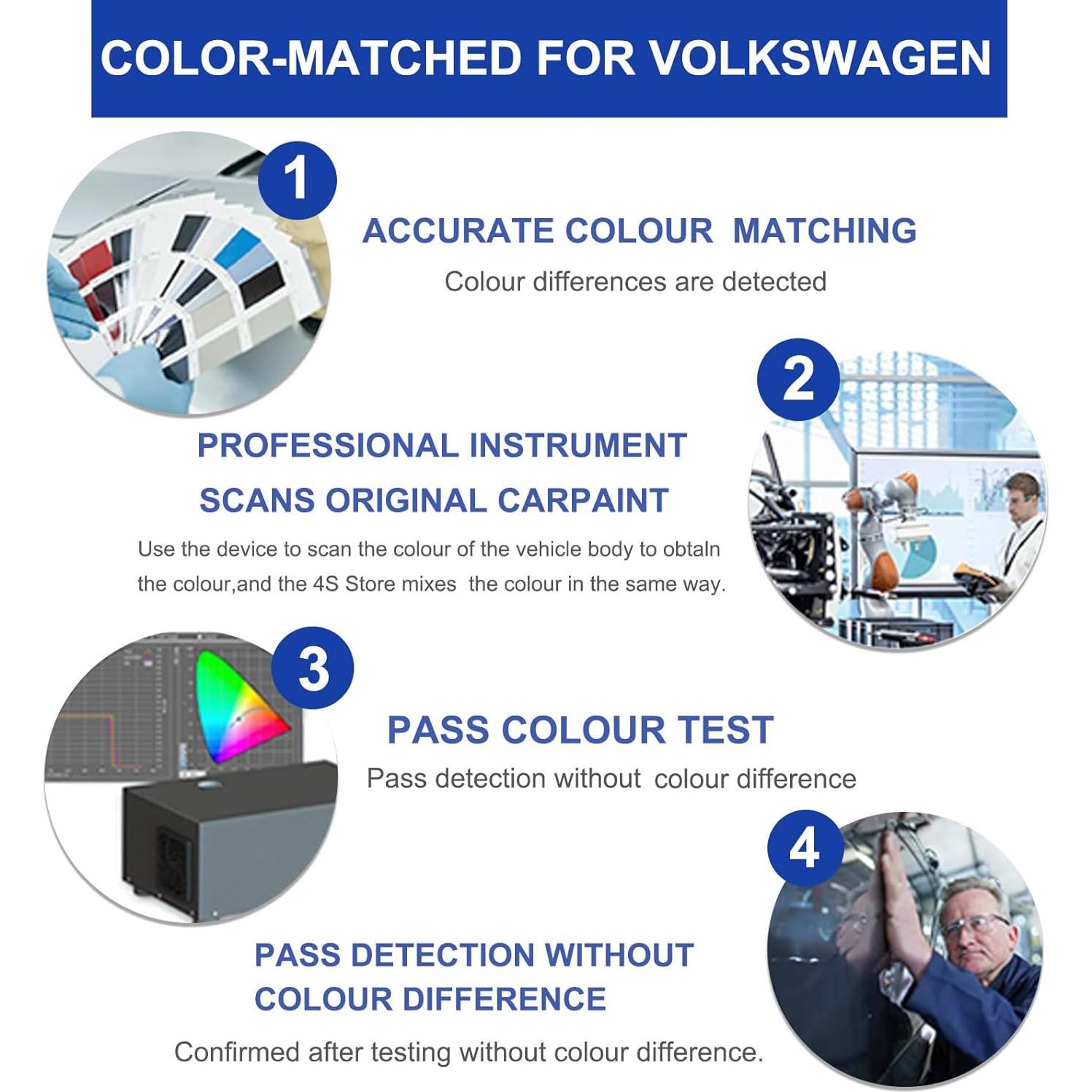 Black(L041/A1) Touch Up Paint for Volkswagen-Exact Match–Chips and Nicks Car Paint Scratch Repair Kit Automotive Paint Pen for Atlas/Beetle/CC/EOS/Golf/GTI/Jetta/Passat/Tiguan