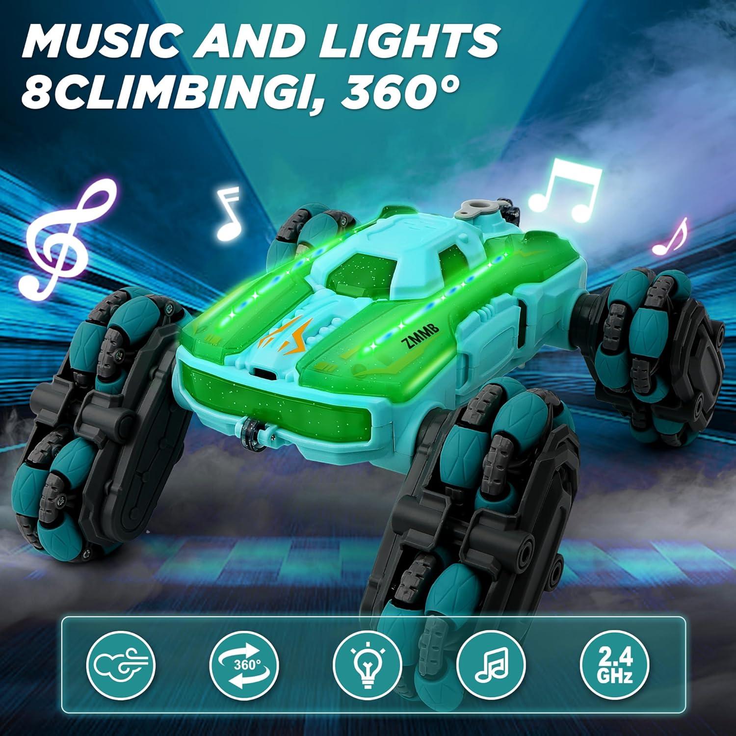 Coche de Acrobacias RC ZMMB 8 Ruedas Control Gestos LED