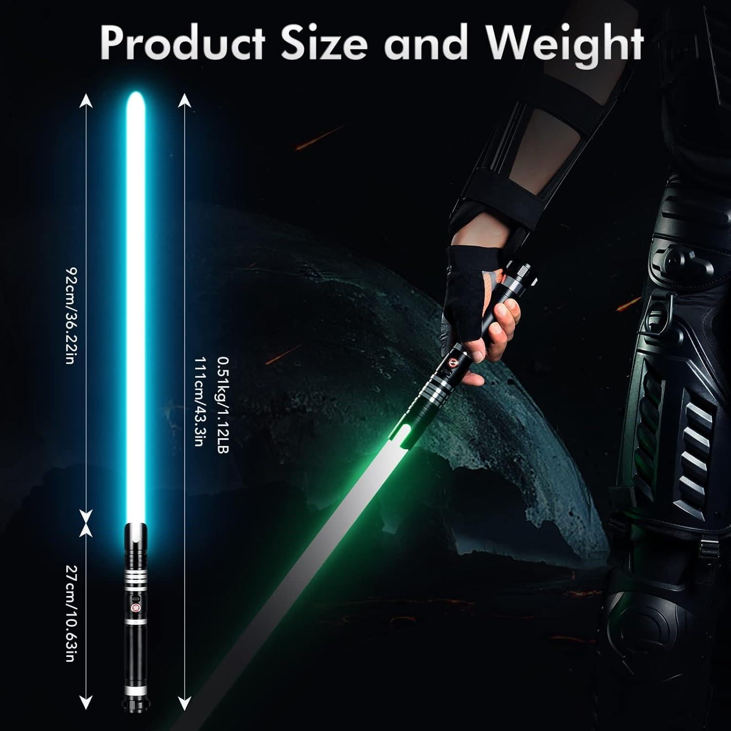 Sable de Luz DAMIENSABER RGB 3.0 91.44 cm Recargable