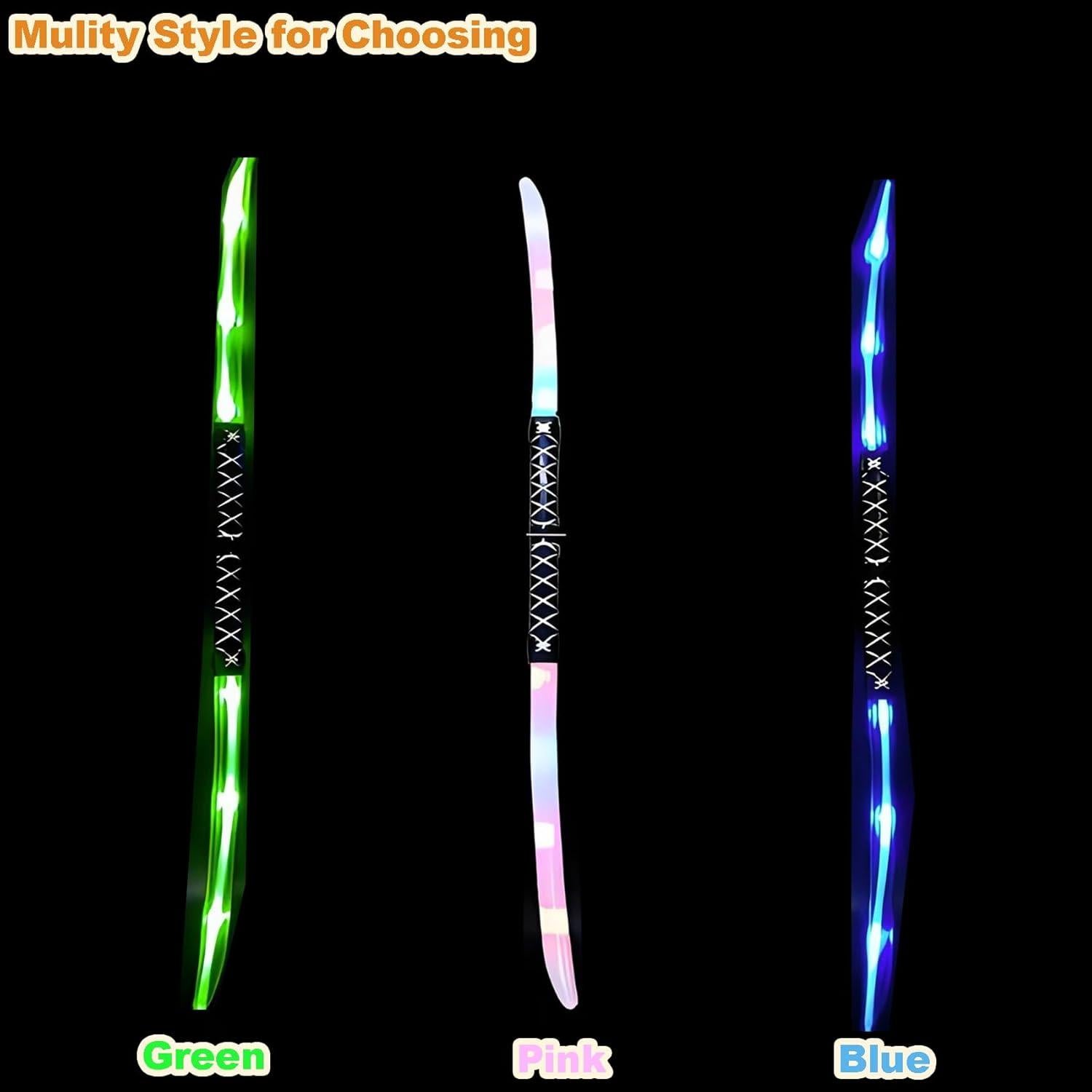 Espada Ninja LED 2 en 1 con Sonidos - Juguete para Halloween