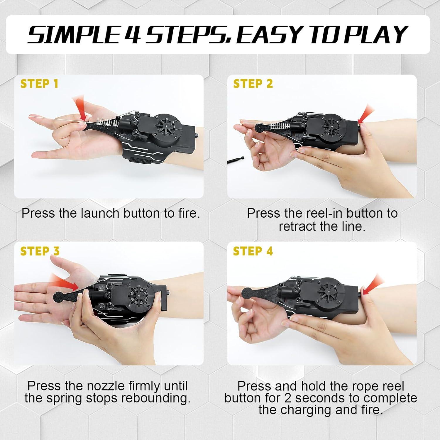 Lanzador de Telarañas Preympia 2.44m para Niños - Juguete