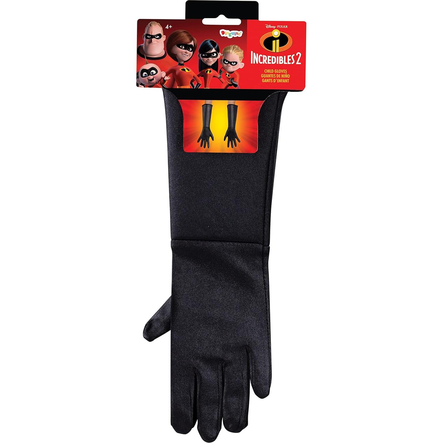 Guantes de Disfraz Increíbles 2 para Niños - Negro - Disguise