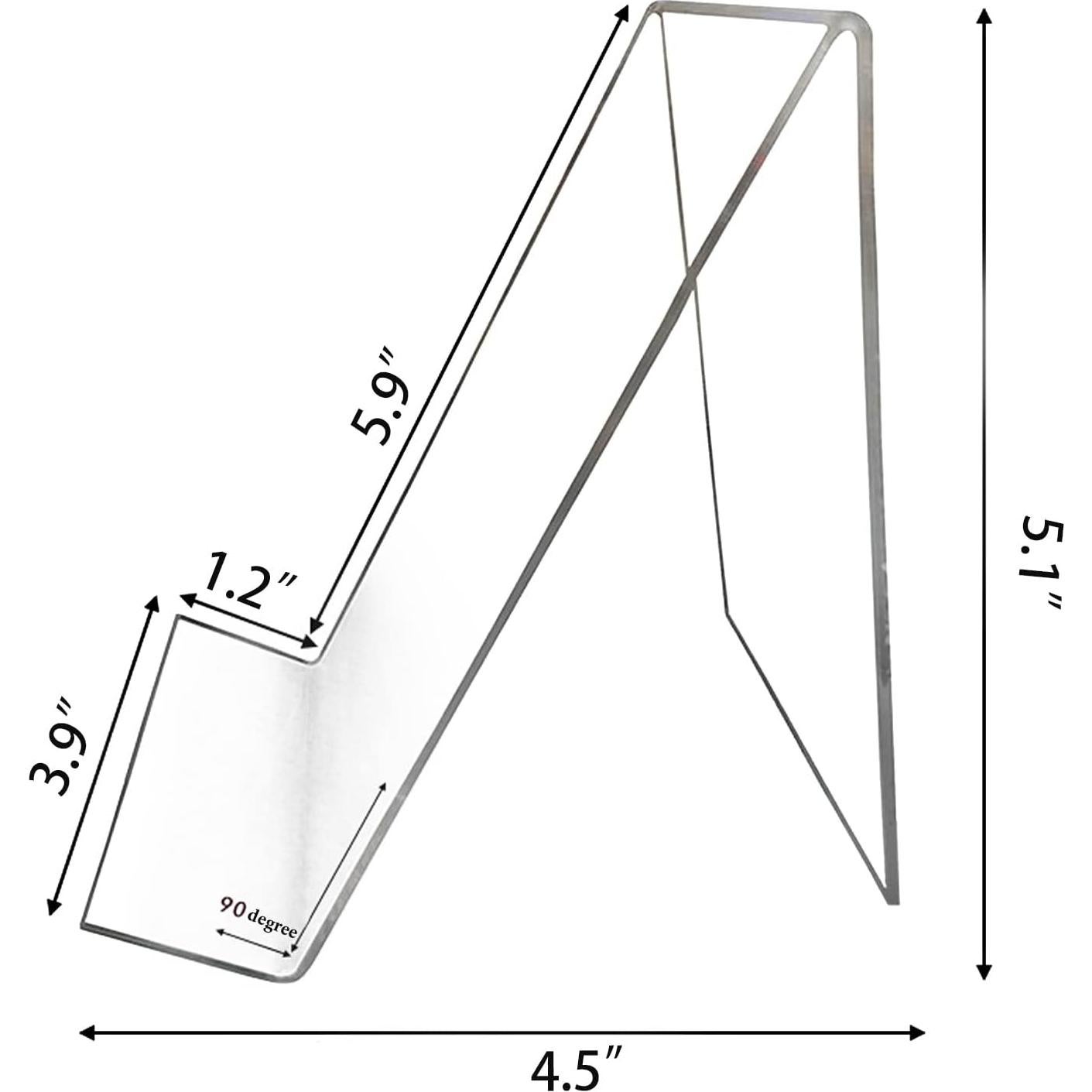 10 Soportes de Exhibición Acrílicos Bovbazo 10x10.5cm