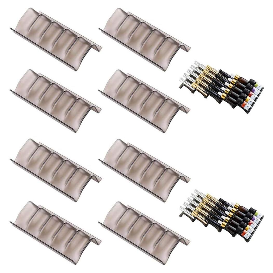 Organizador de Aceites Esenciales Qicfrk Expandible 8 Piezas Negro