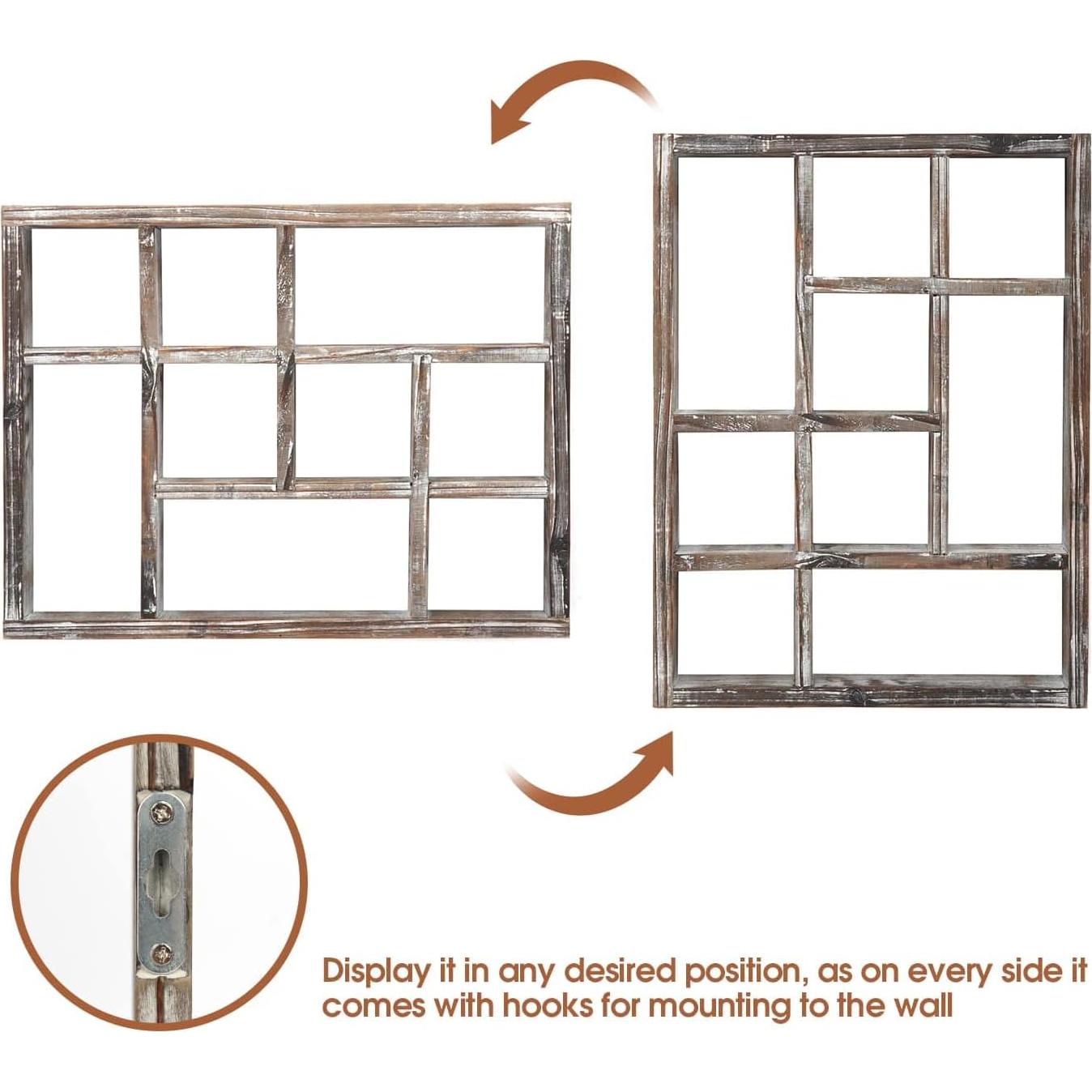 Estante Cubo Multi-Slot J JACKCUBE DESIGN Madera Rústica 9 Compartimentos