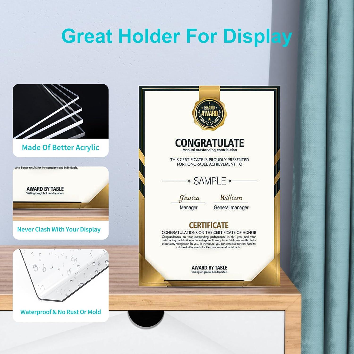 Soporte de Libro Acrílico Boloyo 4PC Transparente 19x11x12cm