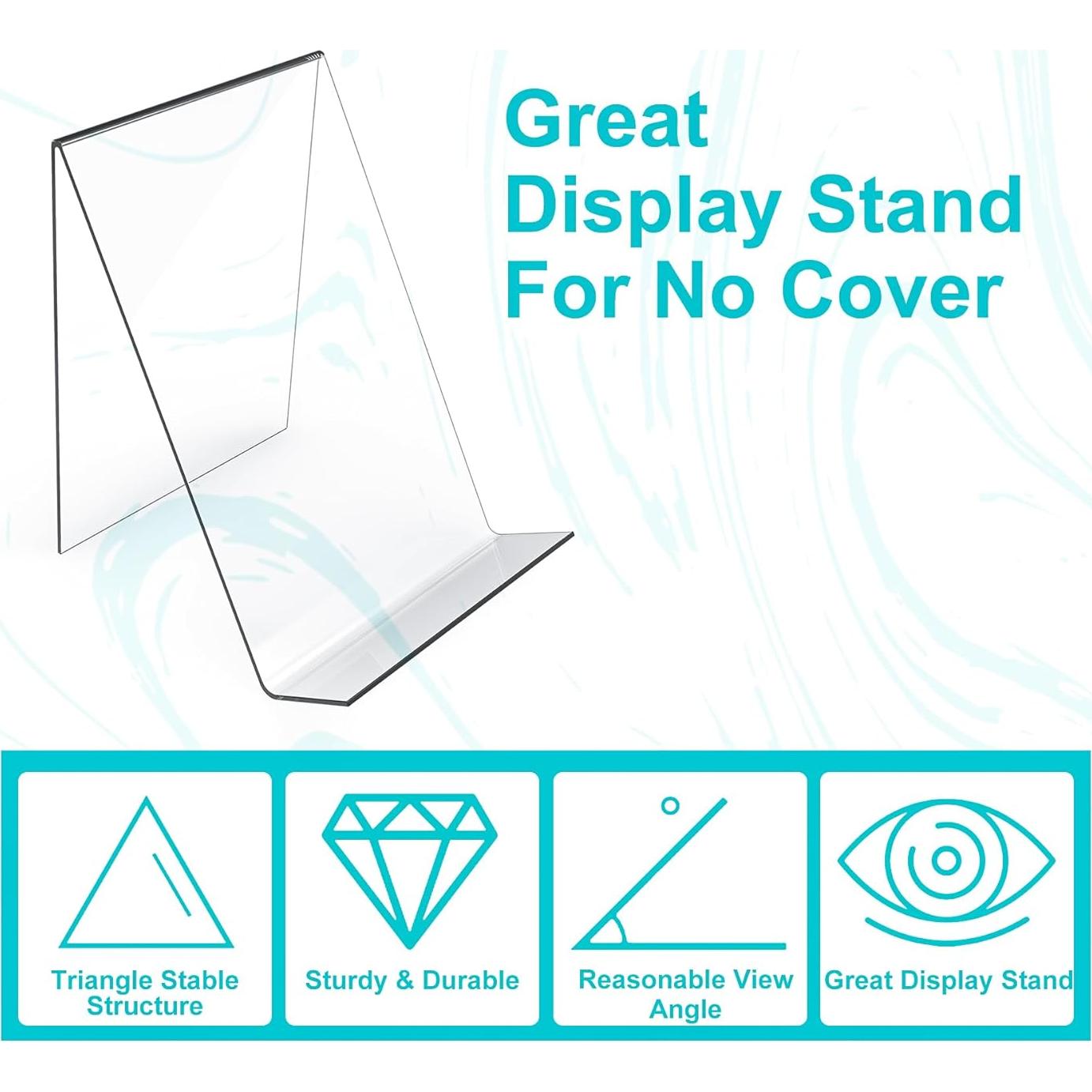 Soporte de Libro Acrílico Boloyo 4PC Transparente 19x11x12cm