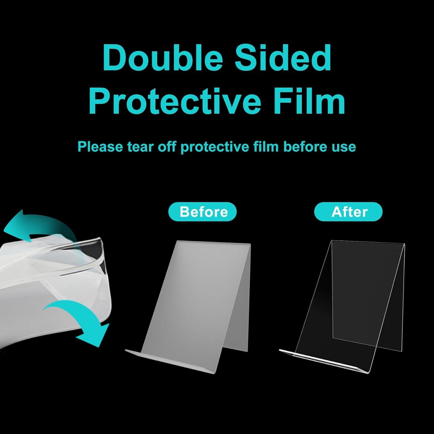 Soporte de Libro Acrílico Boloyo 4PC Transparente 19x11x12cm