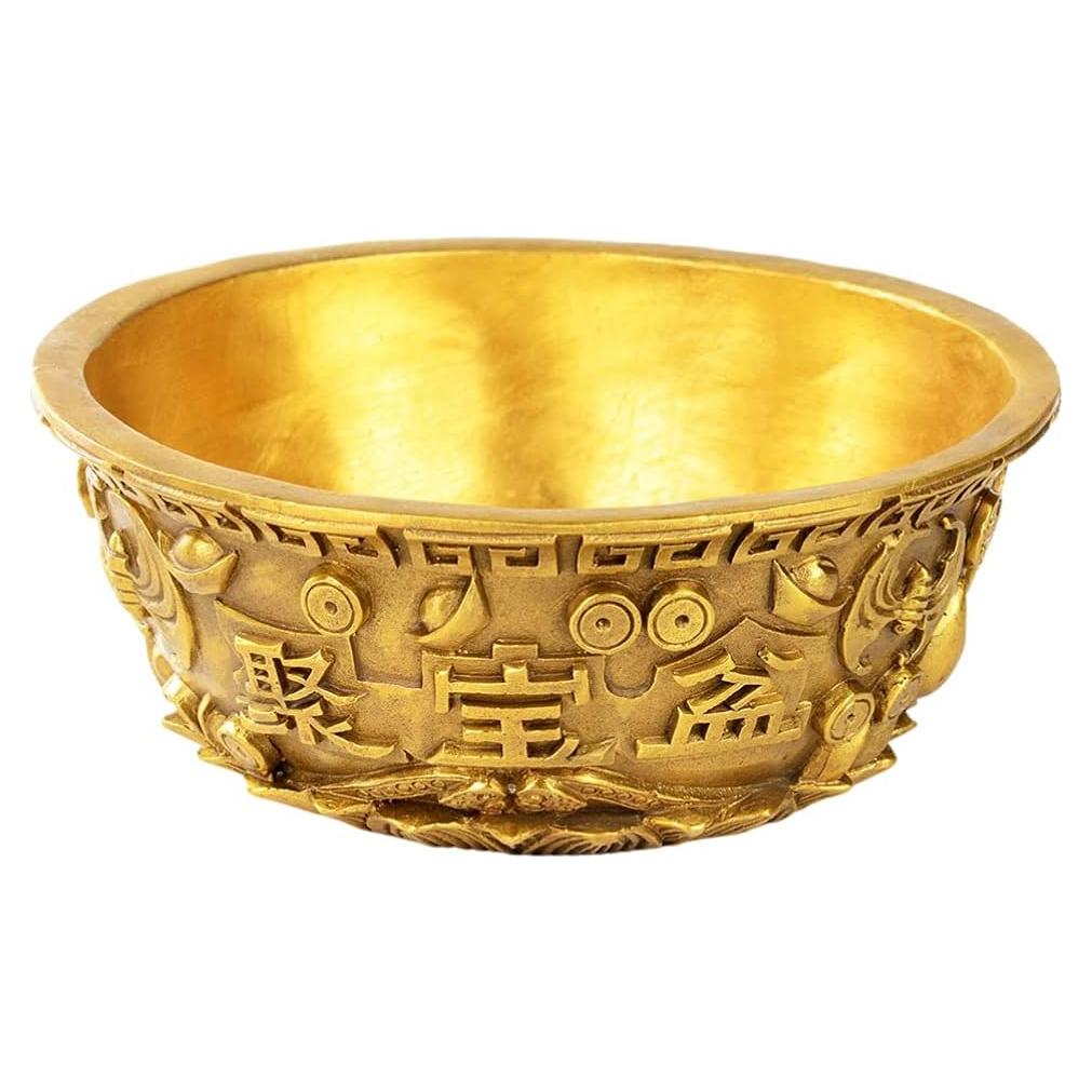 Tazón de Dinero Feng Shui DOITOOL de Latón 8x8x4.5cm