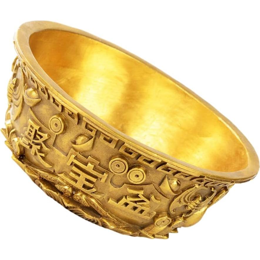 Tazón de Dinero Feng Shui DOITOOL de Latón 8x8x4.5cm